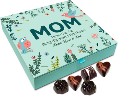 

Chocholik Gift Box - Mom Thank You For Being My Heart's First Home Chocolate Box - 9pc Truffles(108 g)