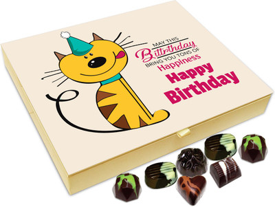 

Chocholik Gift Box - May This Birthday Brings You Tons Of Happiness Chocolate Box - 20pc Truffles(240 g)