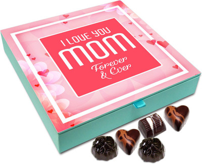 

Chocholik Gift Box - I Love You Mom Forever And Ever Chocolate Box - 9pc Truffles(108 g)