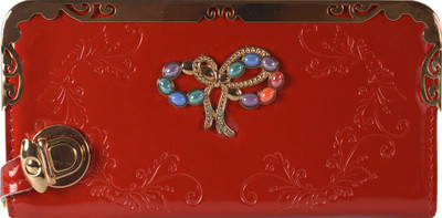 

Glitters Online Casual Red Clutch
