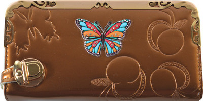 

Glitters Online Casual Brown Clutch
