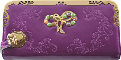 

Glitters Online Casual Purple Clutch