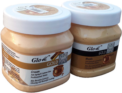 

Glow Right GOLD CREAM With GOLD MASK(Set of 2)