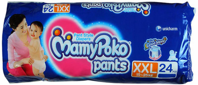 

MamyPoko EXTRA ABSORB PANT STYLE DIAPERS XXL-24 - XXL(24 Pieces)