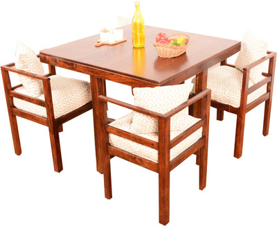

Home Edge Bayne 4 Seater Dining Set(Finish Color - Teak)