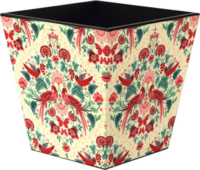 

Reinvention Factory Palampore Dustbin Wood Dustbin(Multicolor)
