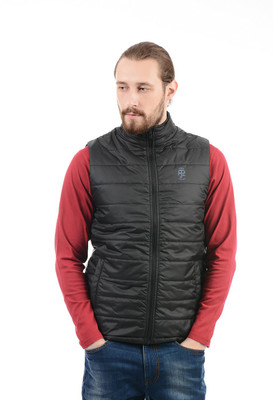 Pepe jeans sleeveless store solid men's jacket