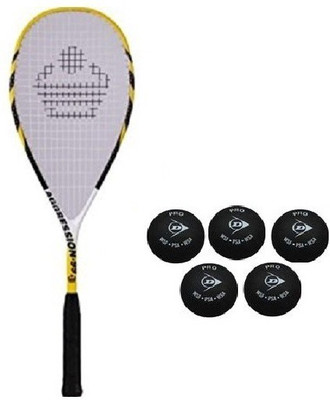 

Cosco Combo of Two, One 'Aggression 99' Squash Racquet and Five Squash Balls- Squash Kit