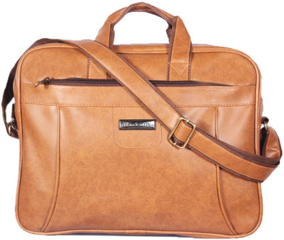 

Handcuffs 15.6 inch Laptop Messenger Bag(Brown), Rust
