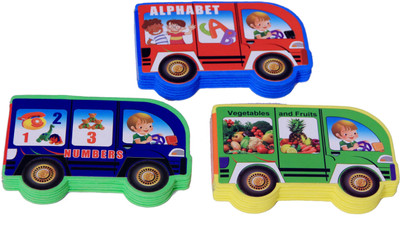 

Homeshopeez MIni Pocket Books Set of 3 - Alphabets, Vegetables and Fruits, Numbers(Multicolor)