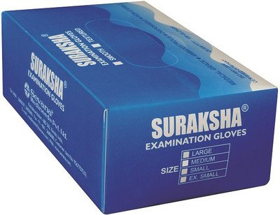 

SURAKSHA SMNPFG-L Nitrile Examination Gloves(Pack of 100)