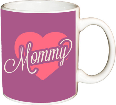 

ShopBuzz Love mommy printed coffee Ceramic Mug(350 ml), Multicolor