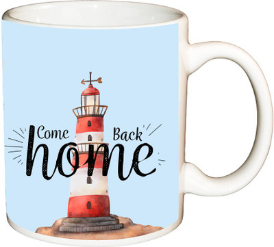 

ShopBuzz Come back home printed coffee Ceramic Mug(350 ml), Multicolor