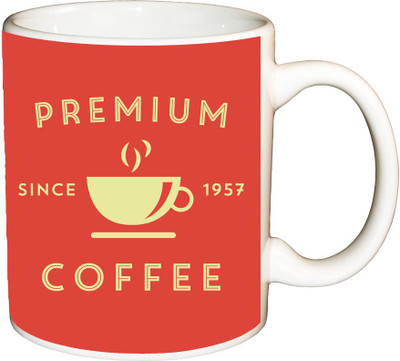 

ShopBuzz Premium since 1957 coffee printed coffee Ceramic Mug(350 ml), Multicolor
