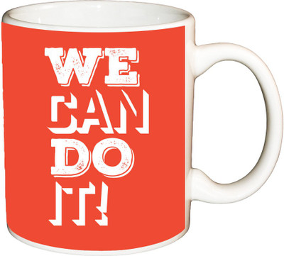 

ShopBuzz We can do it printed coffee Ceramic Mug(350 ml), Multicolor