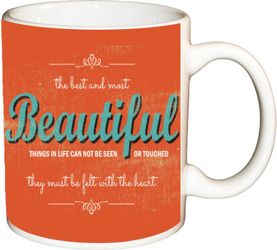 

ShopBuzz The best and most beautiful printed coffee Ceramic Mug(350 ml), Multicolor