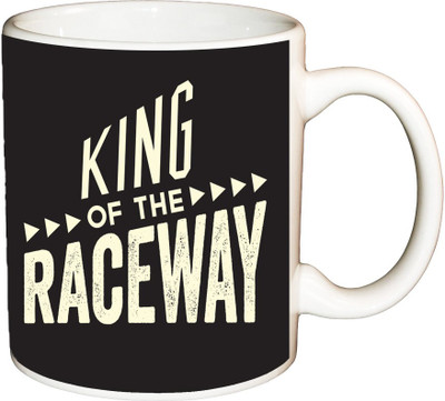 

ShopBuzz King of raceway printed coffee Ceramic Mug(350 ml), Multicolor