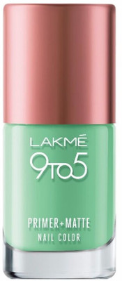 Lakme 9 to 5 Primer Plus Matte Nail Color Green