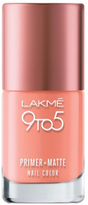 

Lakme 9 to 5 Primer Plus Matte Nail Color Apricot