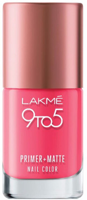 

Lakme 9 to 5 Primer Plus Matte Nail Color Rosy