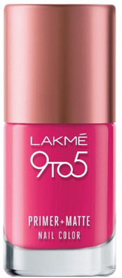 

Lakme 9 to 5 Primer Plus Matte Nail Color Magenta