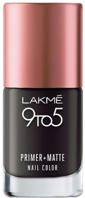 

Lakme 9 to 5 Primer Plus Matte Nail Color Charcoal