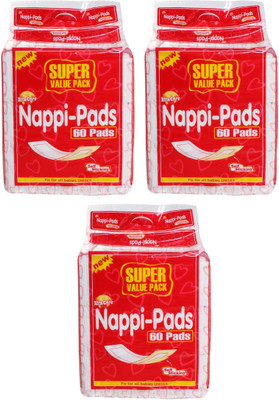 

Xtracare Nappy Pads Pack of 3 -180 pieces, White