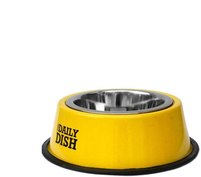 

Pets Empire Round Steel Pet Bowl(450 ml Multicolor)