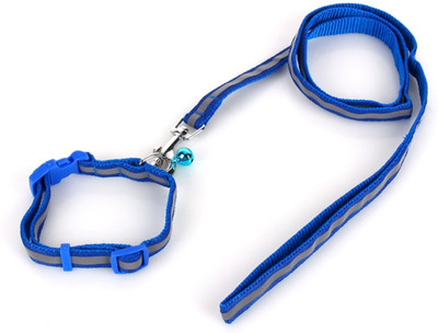 

W9 Imported High Quality Nylon Leash With Collar Set For Puppy -1 CM-X-Small Dog Collar & Leash(, Blue