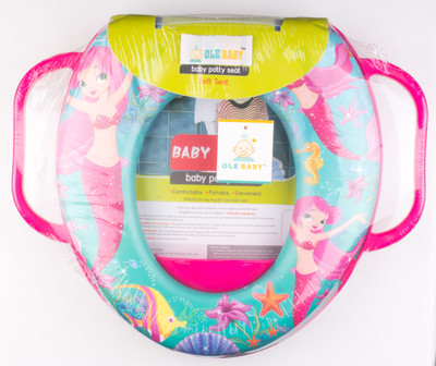 

Ole Baby Cute, Colorfull, Padded, Soft, and Durable,Full Cushion Assorted Potty Trainer Seat Potty Seat(Dark Pink)