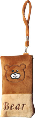 

TITLEE BEAR BROWN Mobile Pouch(Brown)