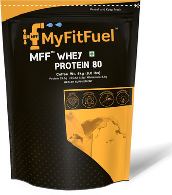 

MyFitFuel MFF Whey Protein 80 Whey Protein(4 kg, Coffee Caramel)