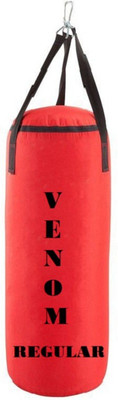 

Venom Regular 3.0 Feet Long, Synthetic Leather Material, Red Color, Unfilled with Hanging Straps Hanging Bag(3.0, 36 kg)