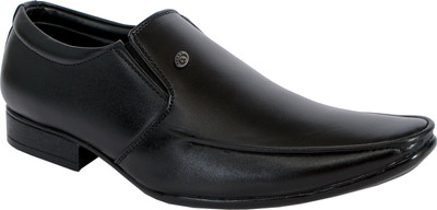 

Shoebook Mens Synthetic Leather Slip On For Men(Black