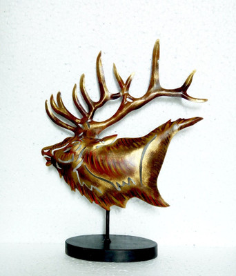 

VedasExports Standing Reindeer Table Decor Brown Decorative Showpiece - 33.75 cm(Iron, Brown)
