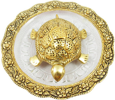 

goldgiftideas Oxidized Gold Plated Feng Shui Tortoise/Turtle Decorative Showpiece - 5 cm(Gold Plated, Gold)
