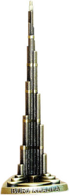 

Gooddeals Antique finish Dubai Souvenir Burj Khalifa Metal Miniature statue small Decorative Showpiece - 18 cm(Bronze, Brown)