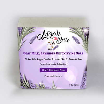 

Mirah Belle Naturals Goat Milk, Lavender Detoxifying Soap(100 g)