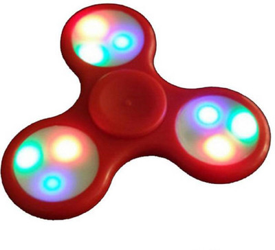 

CrackerJack Traders 9 LED Pattern Metal Red Body Fidget spinner, high speed, Metal spinner, High Quality long lasting(Red, Green, Blue, White)