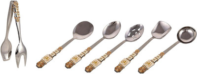 

jewelkraft designs Stainless Steel Serving Spoon Set(Pack of 6)