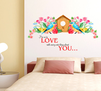 

Orange and Orchid  PVC Vinyl Sticker(Pack of 1, Multicolor