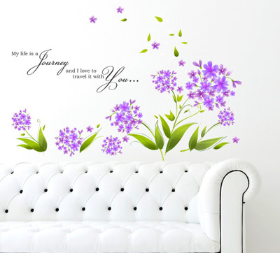 

Orange and Orchid  PVC Vinyl Sticker(Pack of 1, Multicolor