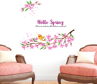 

Orange and Orchid  PVC Vinyl Sticker(Pack of 1, Multicolor