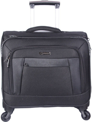 

HANDCUFFS Laptop Trolley Bag Cabin Luggage Suitcase Bag with Four Wheels -Black Expandable Cabin Luggage -  inch(Black