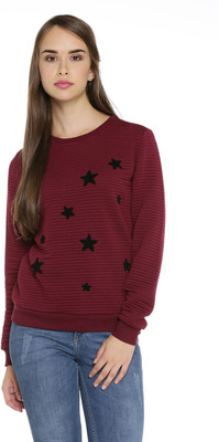 Buy Honey By Pantaloons Full Sleeve Self Design Women Sweatshirt