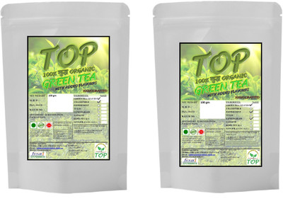 Top Organic Chamomile Green Tea with Organic Lemongrass Mint Green Tea (200 gms) Herbal Tea Vacuum Pack(200 g)