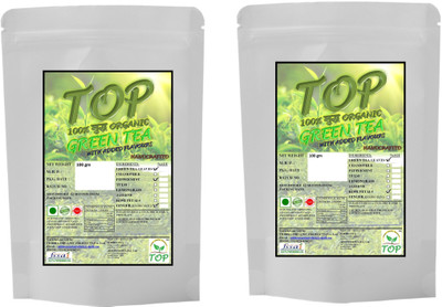 

Top Organic Mint Ginger Green Tea with Organic Rose Green Tea (200 gms) Herbal Tea Vacuum Pack(200 g)