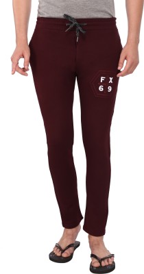 FILMAX® ORIGINALS Solid Men Maroon Track Pants