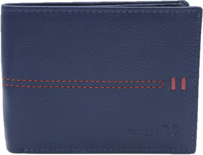 

street 99 Men Blue Genuine Leather Wallet(10 Card Slots)