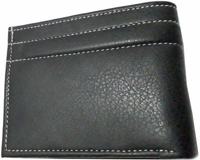 

A to z lifestyle Men Brown Genuine Leather Wallet(4 Card Slots), Black